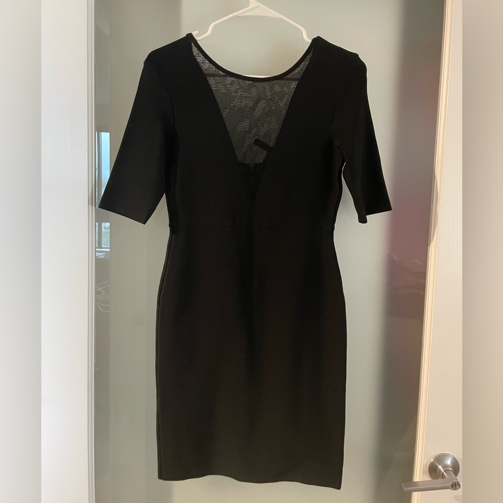 BCBGMAXAZRIA Black Bandage Dress